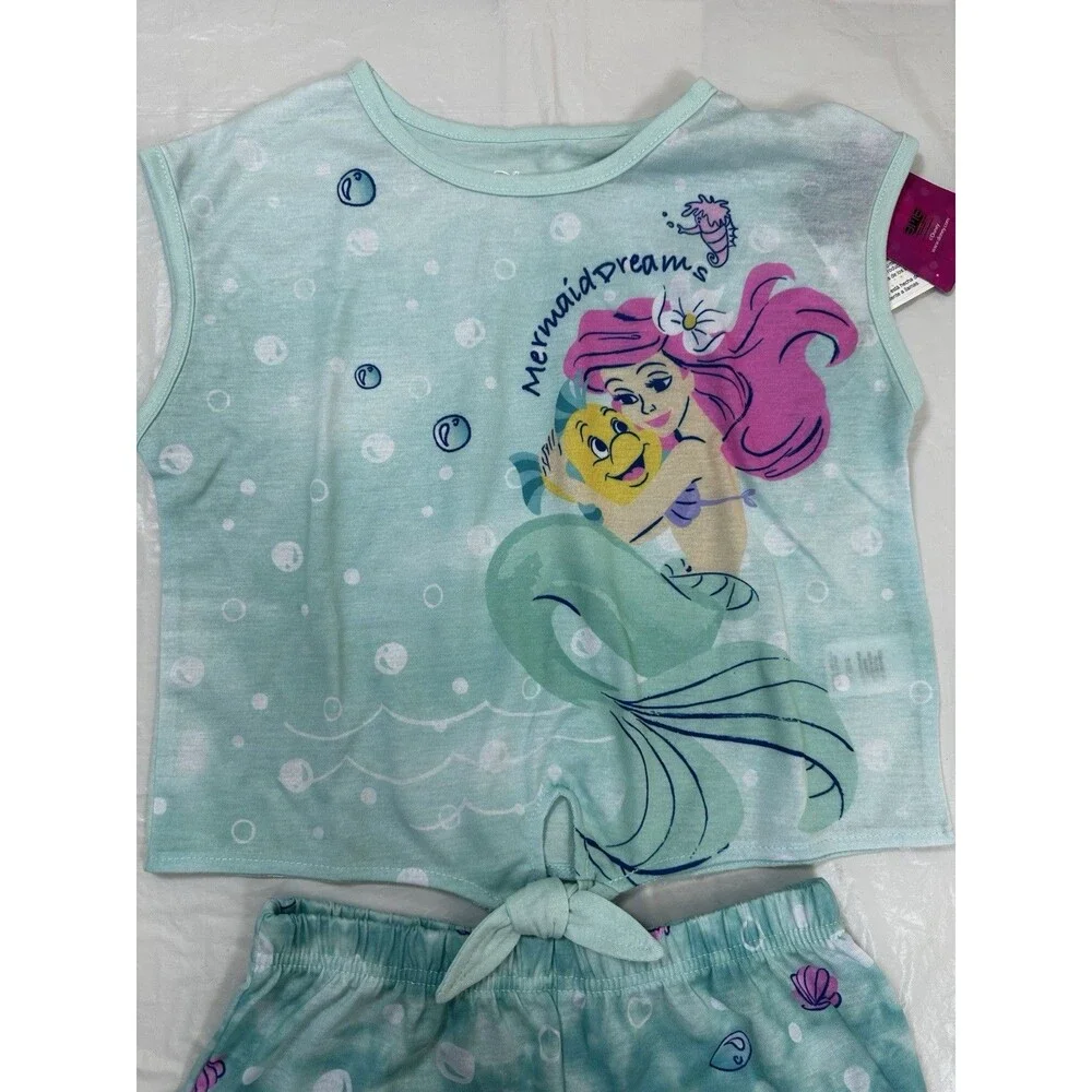 Disney Princess Girls' Ariel Adventure Pajama Set - Size 6